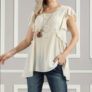 Flutter Sleeve Blouse